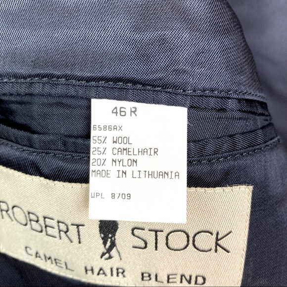 Robert Stock Vintage Camel Hair Herringbone Sport Coat - Picture 5 of 9